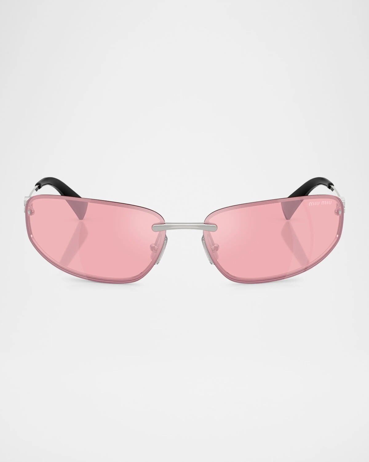 Овальные металлические солнцезащитные очки без оправы A50S Miu Miu, розовый
Овальные металлические солнцезащитные очки без оправы A50S Miu Miu, розовый
