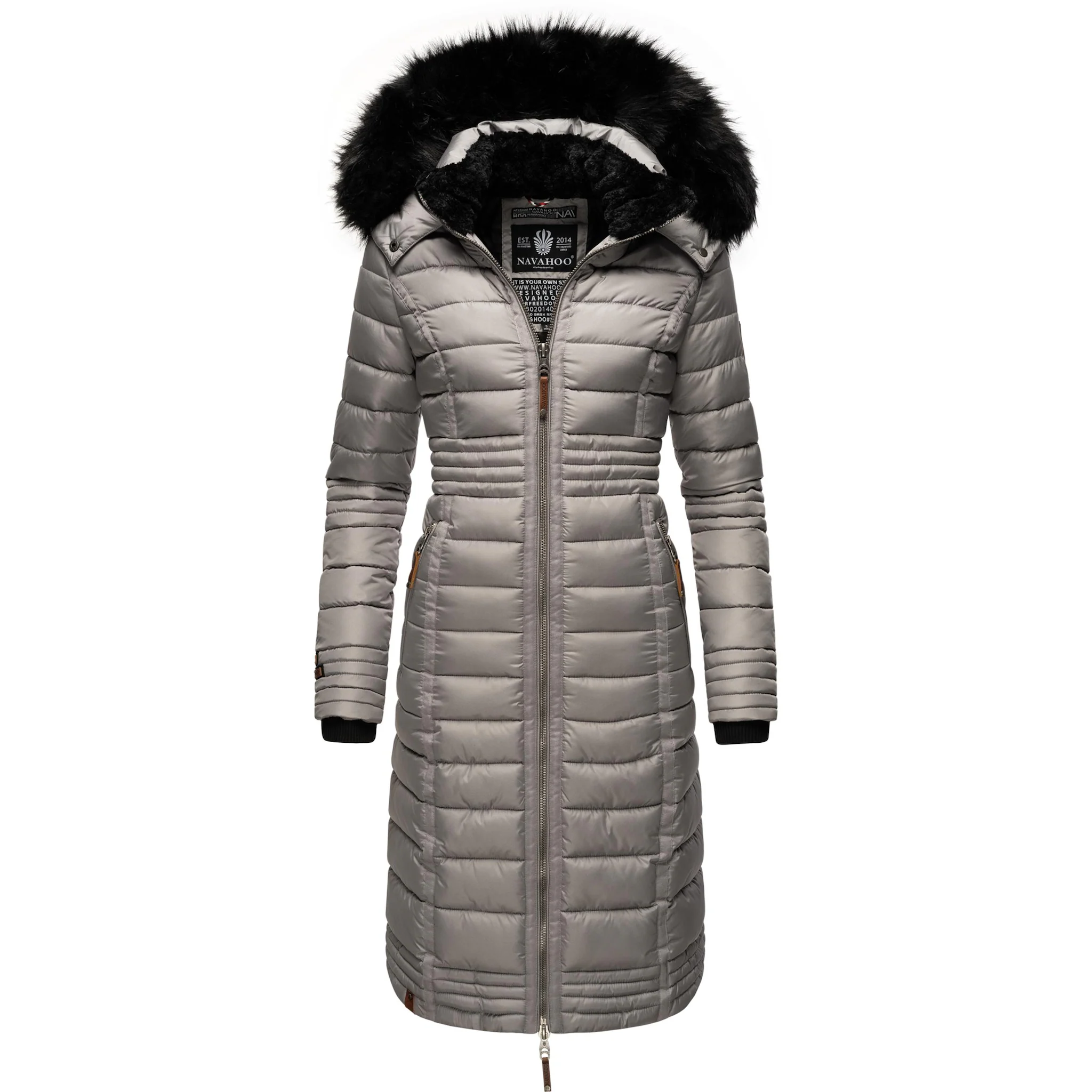 Зимнее пальто Наваху "Умай", длинное женское зимнее стеганое пальто с капюшоном из искусственного меха Navahoo, цвет Kieselgrau
Зимнее пальто Наваху "Умай", длинное женское зимнее стеганое пальто с капюшоном из искусственного меха Navahoo, цвет Kieselgrau