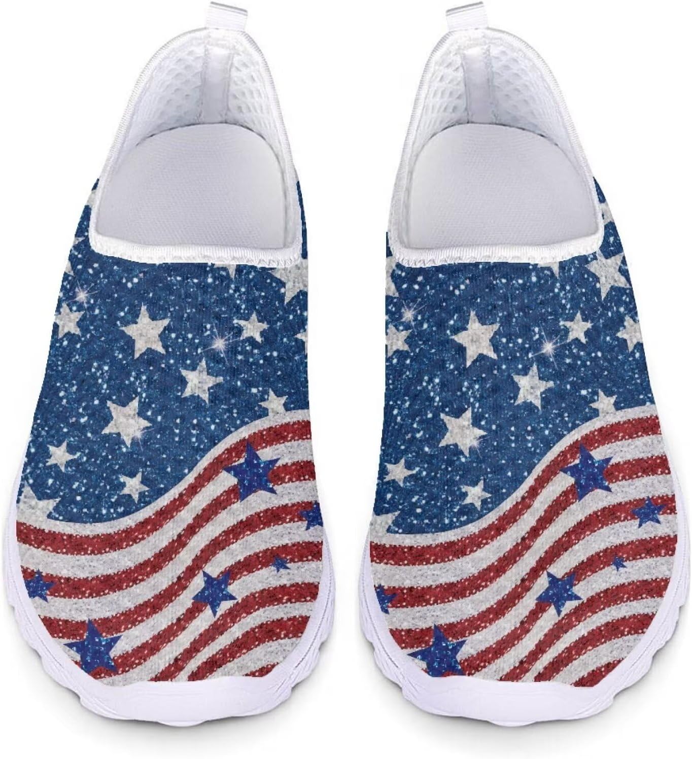 Кроссовки из сетки для женщин и мужчин, прогулочная обувь, без шнурков, противоскользящие, размер США 5-12, спортивная одежда Xixirimido, Usa Flag
Кроссовки из сетки для женщин и мужчин, прогулочная обувь, без шнурков, противоскользящие, размер США 5-12, спортивная одежда Xixirimido, Usa Flag