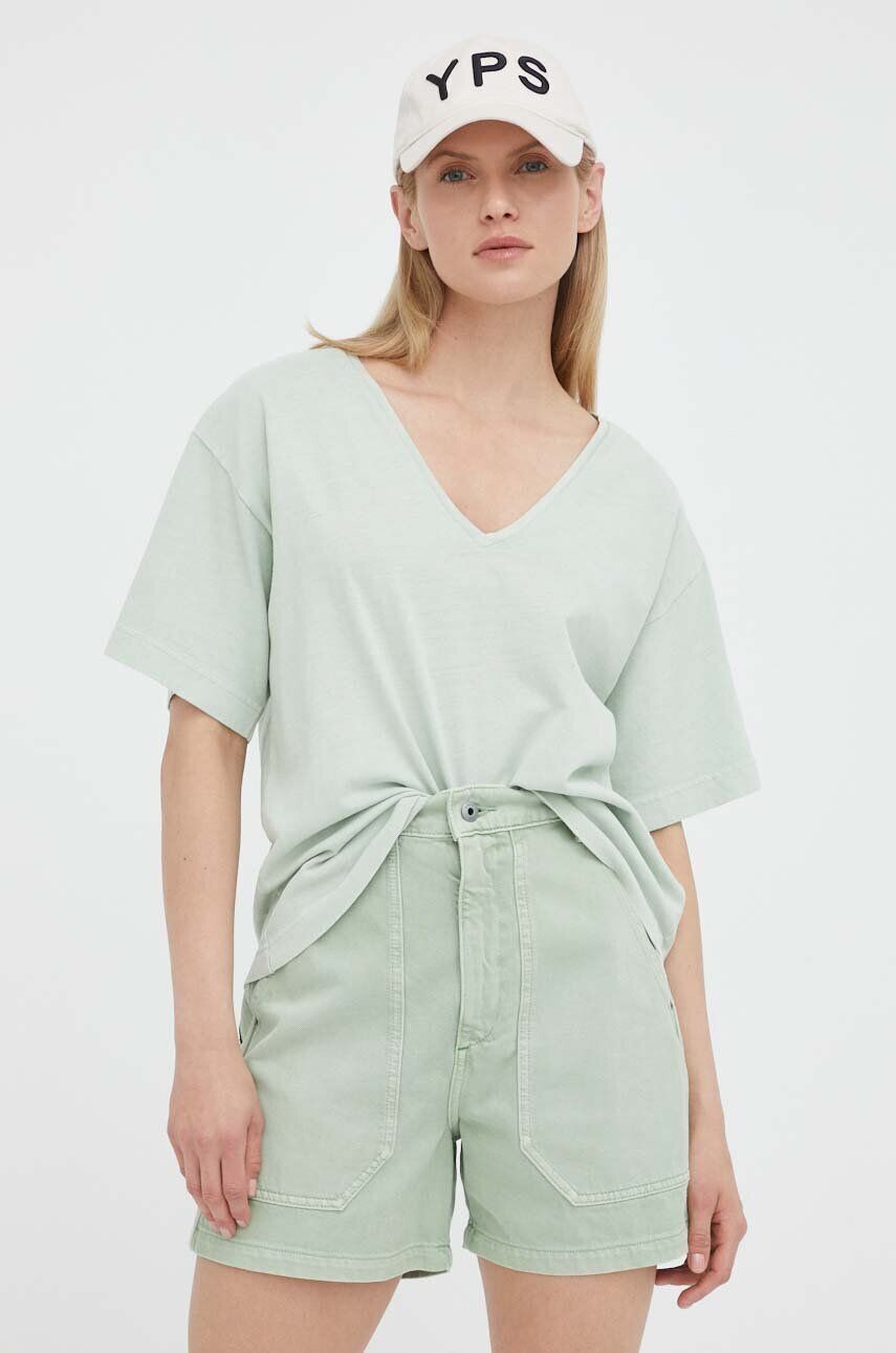 Хлопковая футболка G-Star Raw, зеленый
Хлопковая футболка G-Star Raw, зеленый