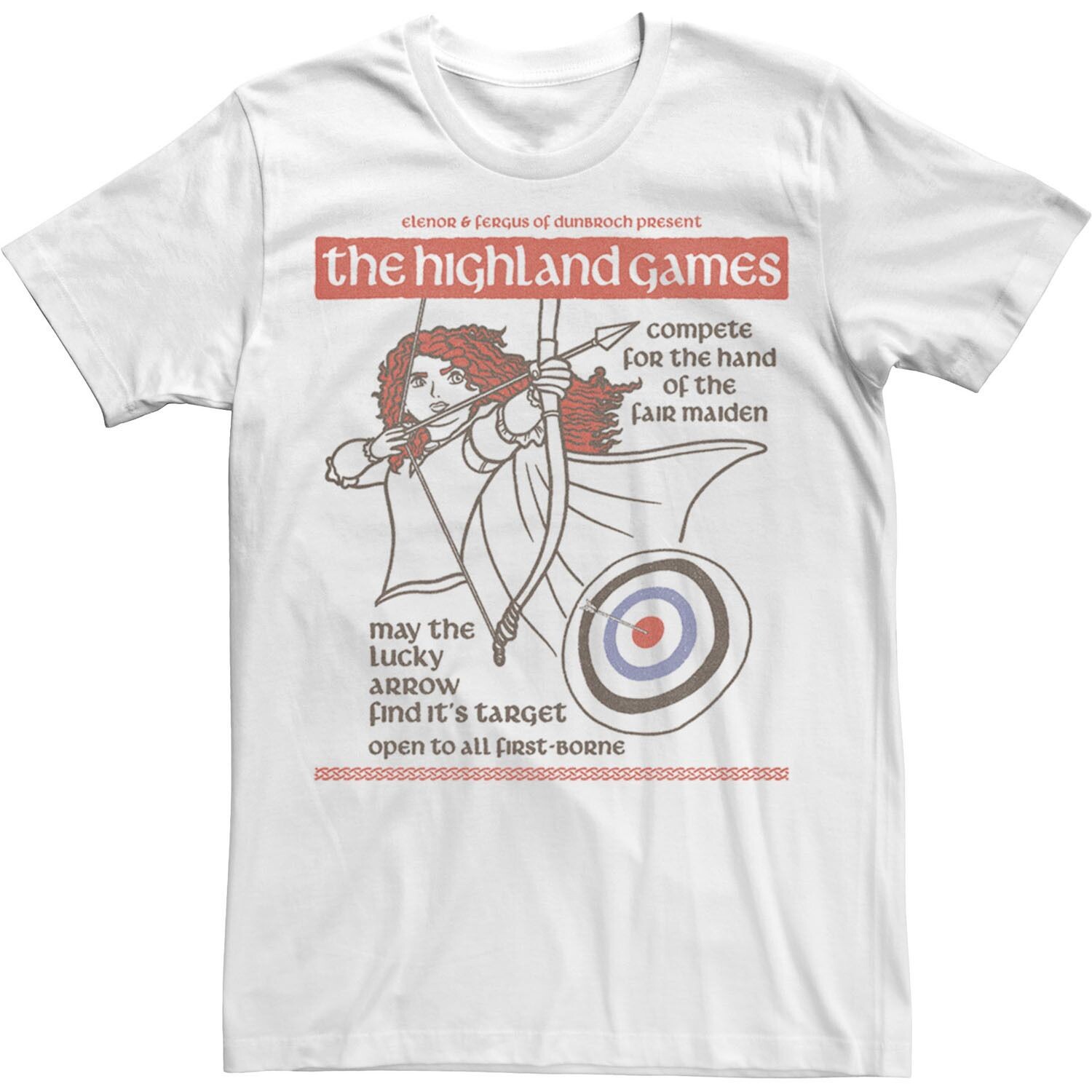 Мужская футболка Disney Brave Merida The Highland Games Licensed Character
Мужская футболка Disney Brave Merida The Highland Games Licensed Character