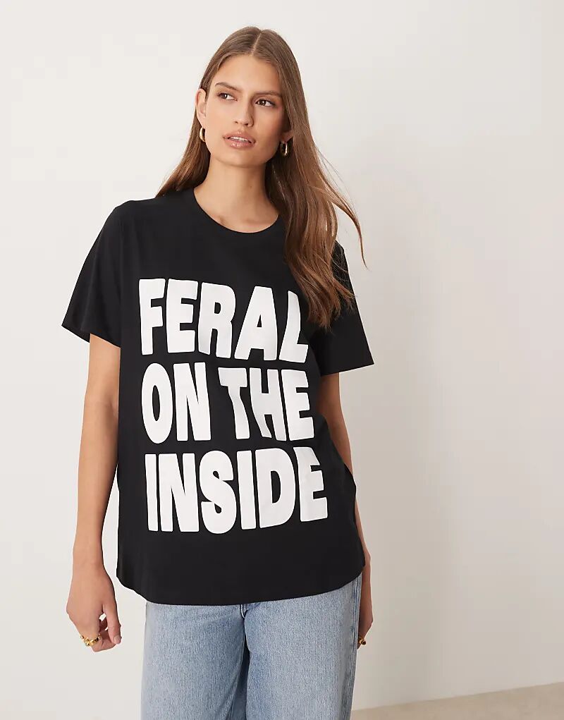 Футболка ASOS DESIGN классического кроя с графическим слоганом Feral черного цвета, Черный, Футболка ASOS DESIGN классического кроя с графическим слоганом Feral черного цвета
Футболка ASOS DESIGN классического кроя с графическим слоганом Feral черного цвета, Черный, Футболка ASOS DESIGN классического кроя с графическим слоганом Feral черного цвета