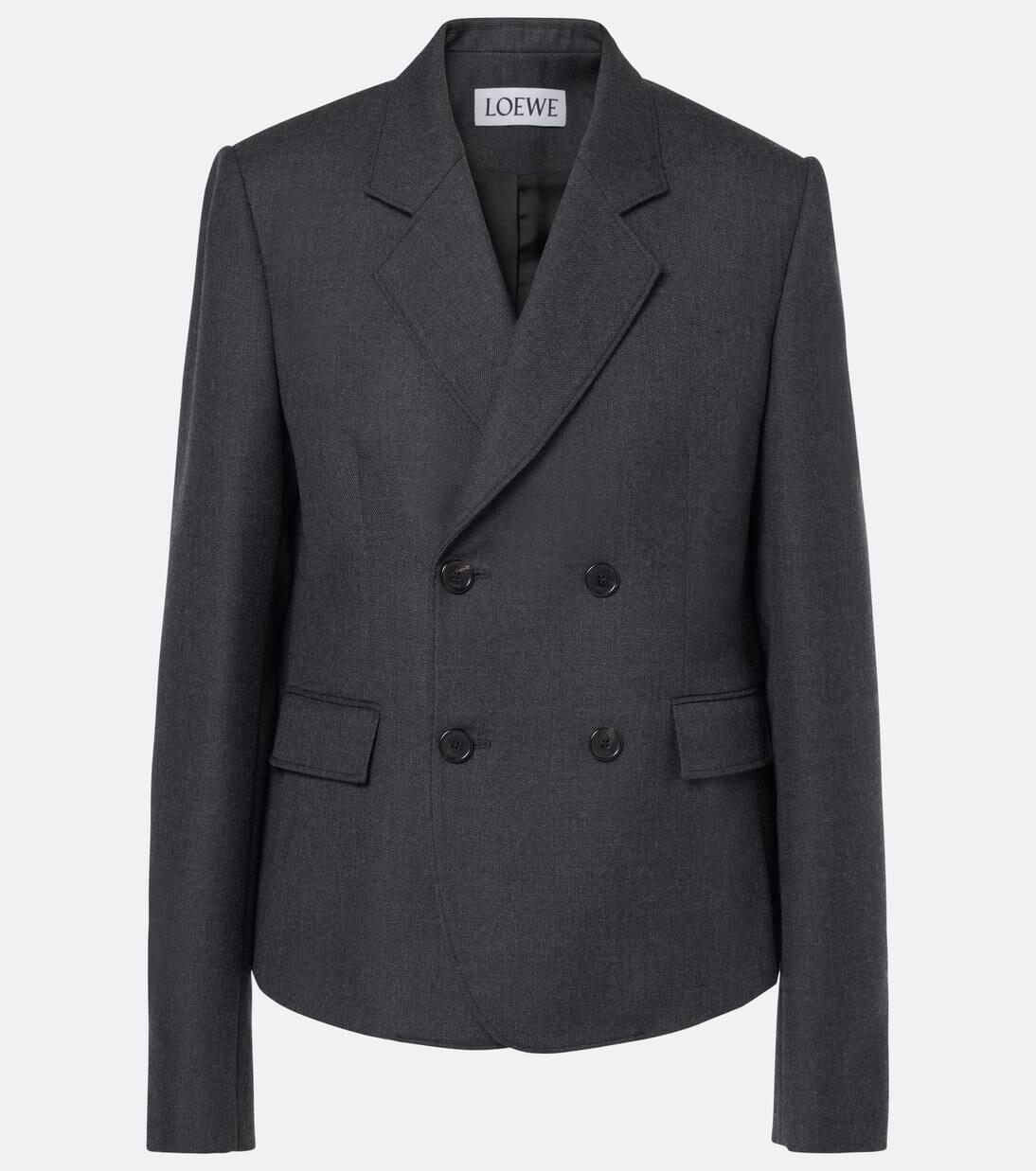 Укороченный шерстяной блейзер Loewe, цвет anthracite melange, Черный, Укороченный шерстяной блейзер Loewe, цвет anthracite melange
Укороченный шерстяной блейзер Loewe, цвет anthracite melange, Черный, Укороченный шерстяной блейзер Loewe, цвет anthracite melange