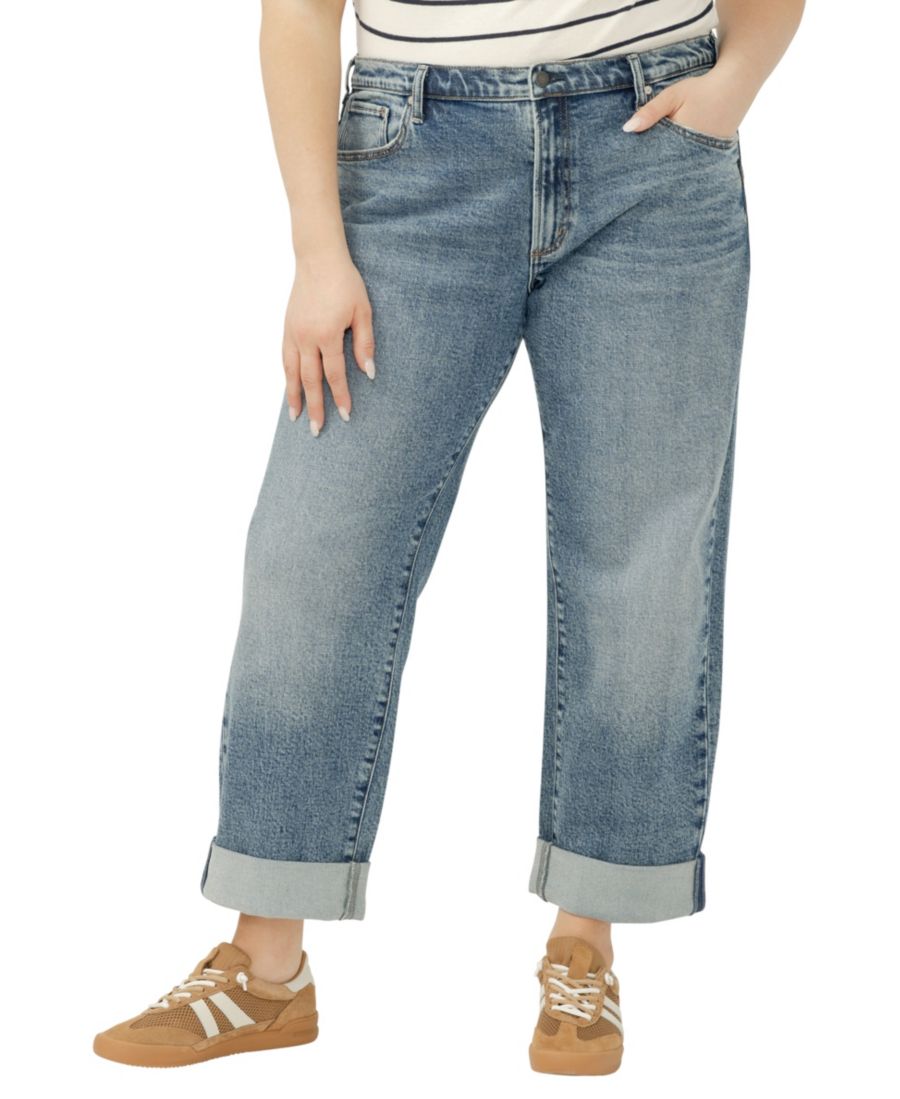 Джинсы больших размеров свободного кроя со средней посадкой и прямыми штанинами Silver Jeans Co, Willow
Джинсы больших размеров свободного кроя со средней посадкой и прямыми штанинами Silver Jeans Co, Willow