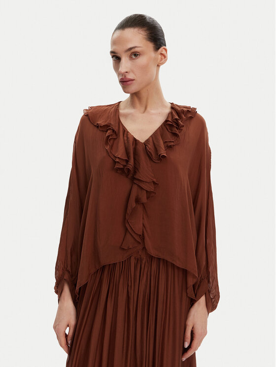 Блузка большого размера TD0019 Vicolo, коричневый
Блузка большого размера TD0019 Vicolo, коричневый