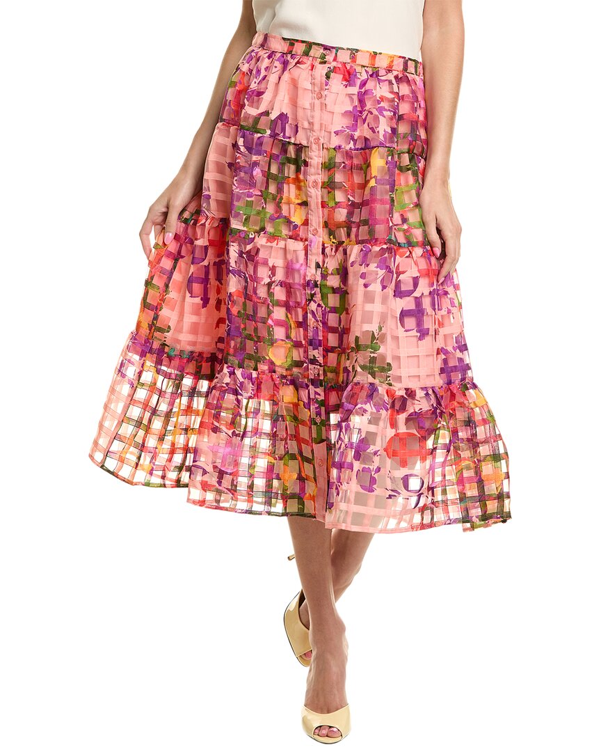 Николь Миллер Органза Клетчатая Юбка Nicole Miller, розовый 
Николь Миллер Органза Клетчатая Юбка Nicole Miller, розовый