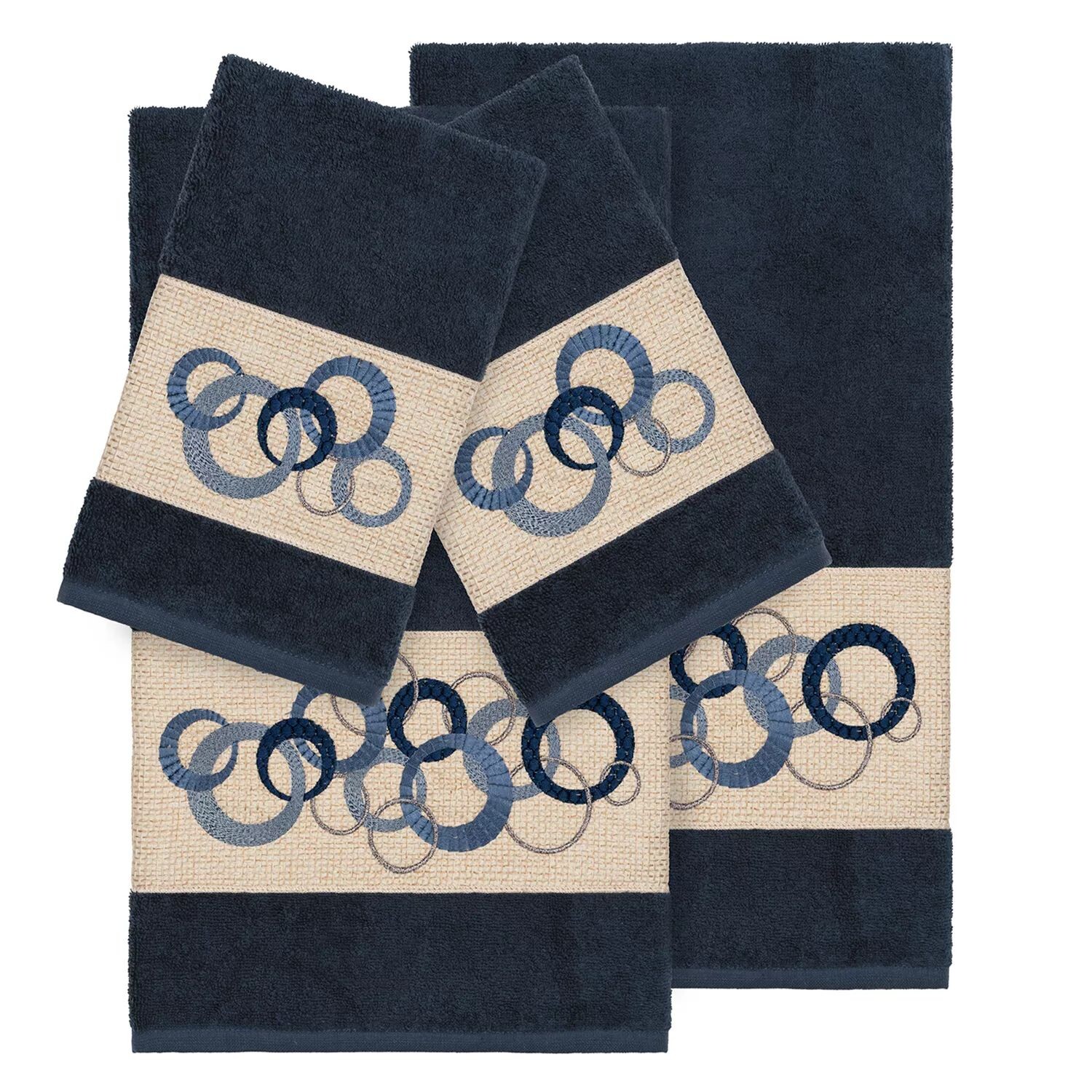 Linum Home Textiles Турецкий хлопок Annabelle Набор из 4 украшенных полотенец, синий
Linum Home Textiles Турецкий хлопок Annabelle Набор из 4 украшенных полотенец, синий