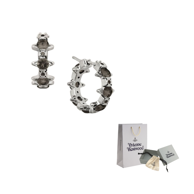 Vivienne Westwood Серьги из латуни Unisex Silver/black Diamonds
Vivienne Westwood Серьги из латуни Unisex Silver/black Diamonds