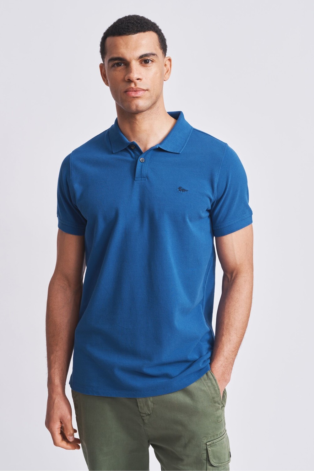 Рубашка-Поло Wade из пике Aubin, синий 
Рубашка-Поло Wade из пике Aubin, синий