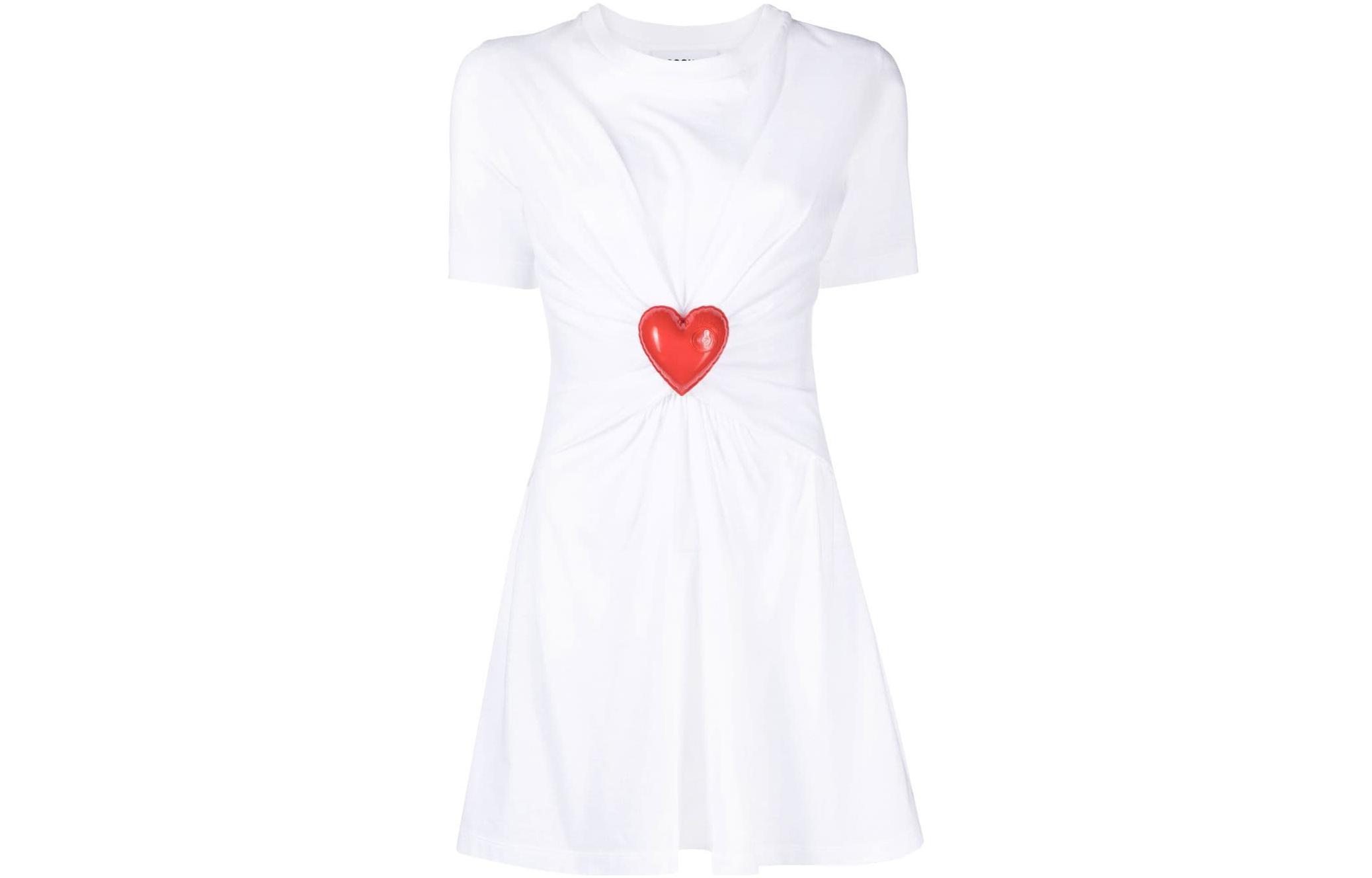 Женское белое короткое платье с рукавами MOSCHINO
Женское белое короткое платье с рукавами MOSCHINO