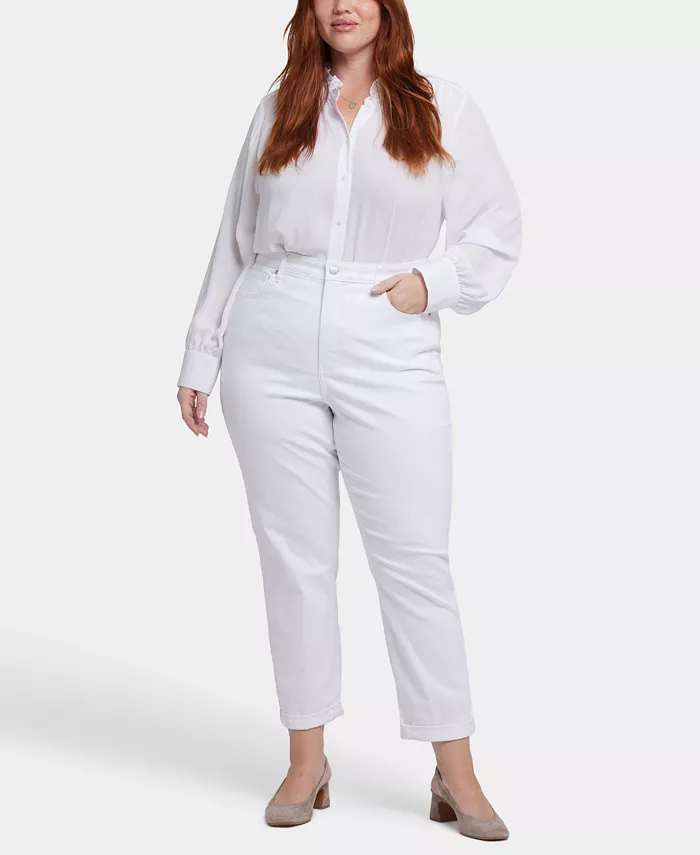 Джинсы Margot Girlfriend больших размеров NYDJ, белый
Джинсы Margot Girlfriend больших размеров NYDJ, белый