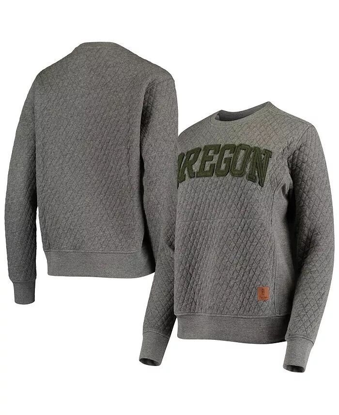 Женский стеганый пуловер с принтом Heather Charcoal Oregon Ducks Moose Pressbox, серый
Женский стеганый пуловер с принтом Heather Charcoal Oregon Ducks Moose Pressbox, серый