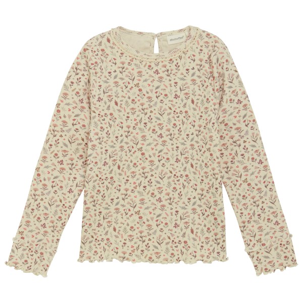 Детская футболка с длинным рукавом, а-образный вырез, ребро Minymo, Sandshell 
Детская футболка с длинным рукавом, а-образный вырез, ребро Minymo, Sandshell