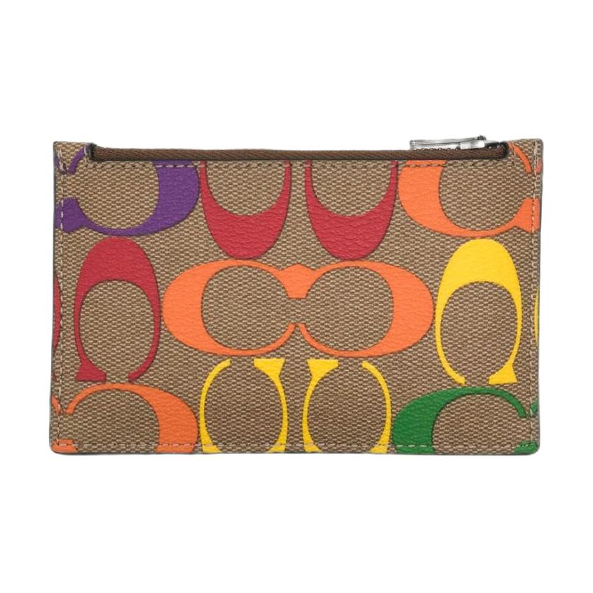 COACH Чехол для карт из покрытого холста с кожаным держателем для карт, кошелек для монет мужской Brown с Rainbow
COACH Чехол для карт из покрытого холста с кожаным держателем для карт, кошелек для монет мужской Brown с Rainbow