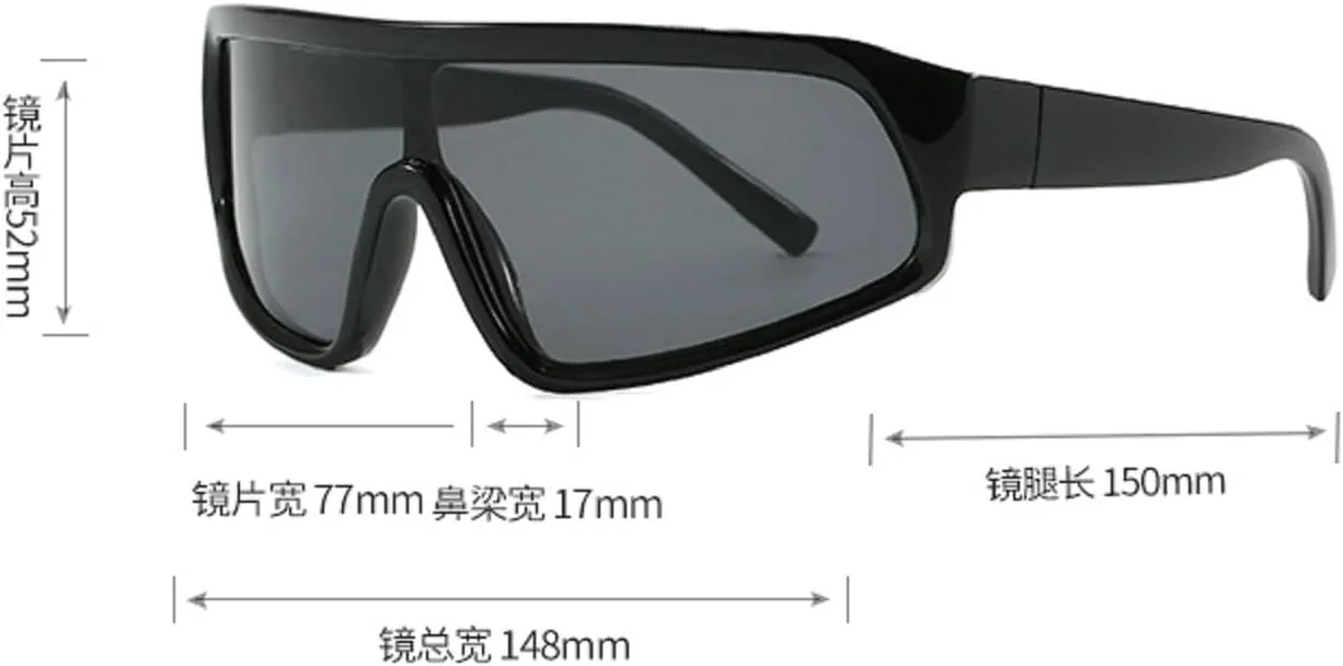 Солнцезащитные очки-маска с обтекаемой формой для мужчин и женщин, модель 2025, роскошные цельные квадратные солнцезащитные очки, модные спортивные очки mincl, Black
Солнцезащитные очки-маска с обтекаемой формой для мужчин и женщин, модель 2025, роскошные цельные квадратные солнцезащитные очки, модные спортивные очки mincl, Black