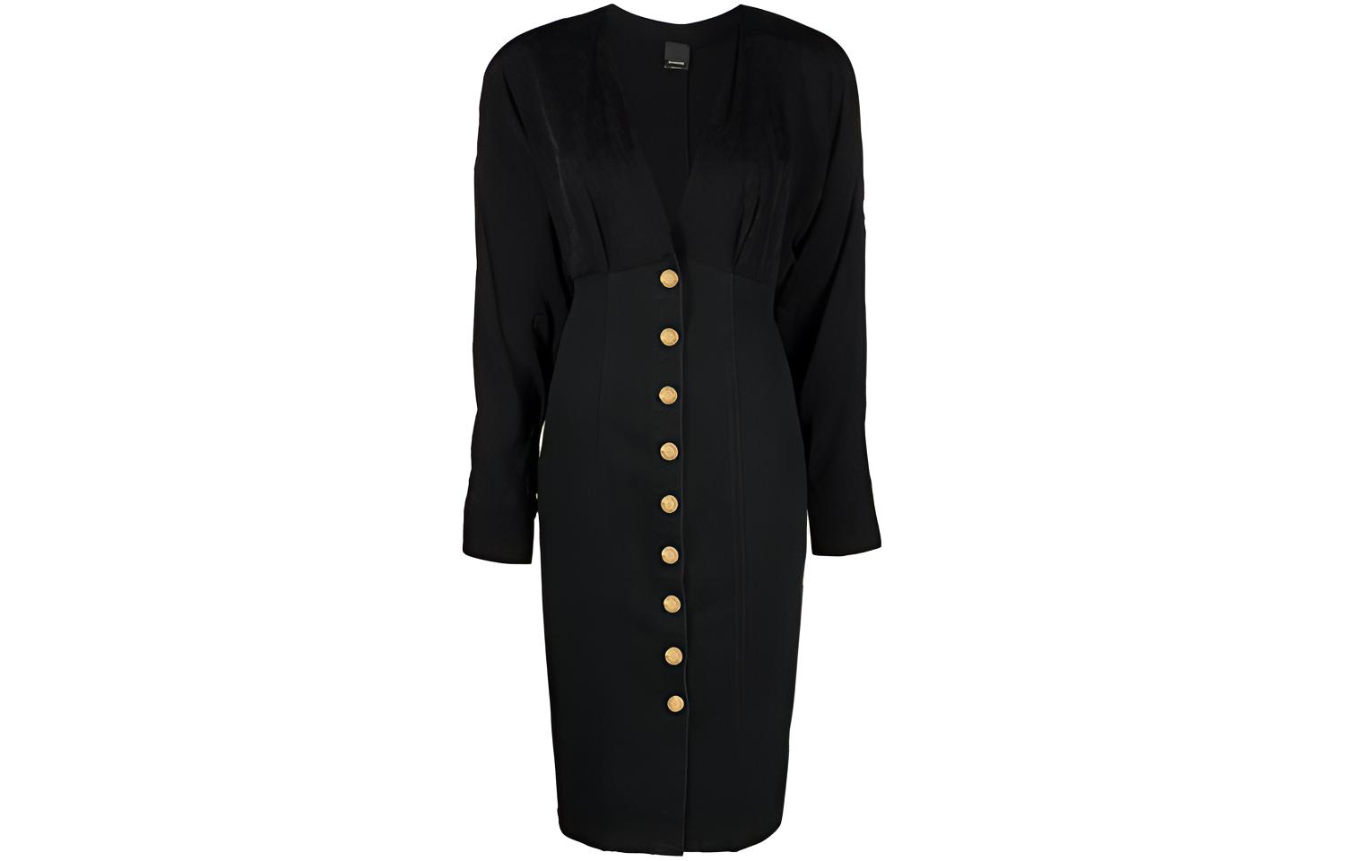 Длинное платье с длинными рукавами черное PINKO
Длинное платье с длинными рукавами черное PINKO