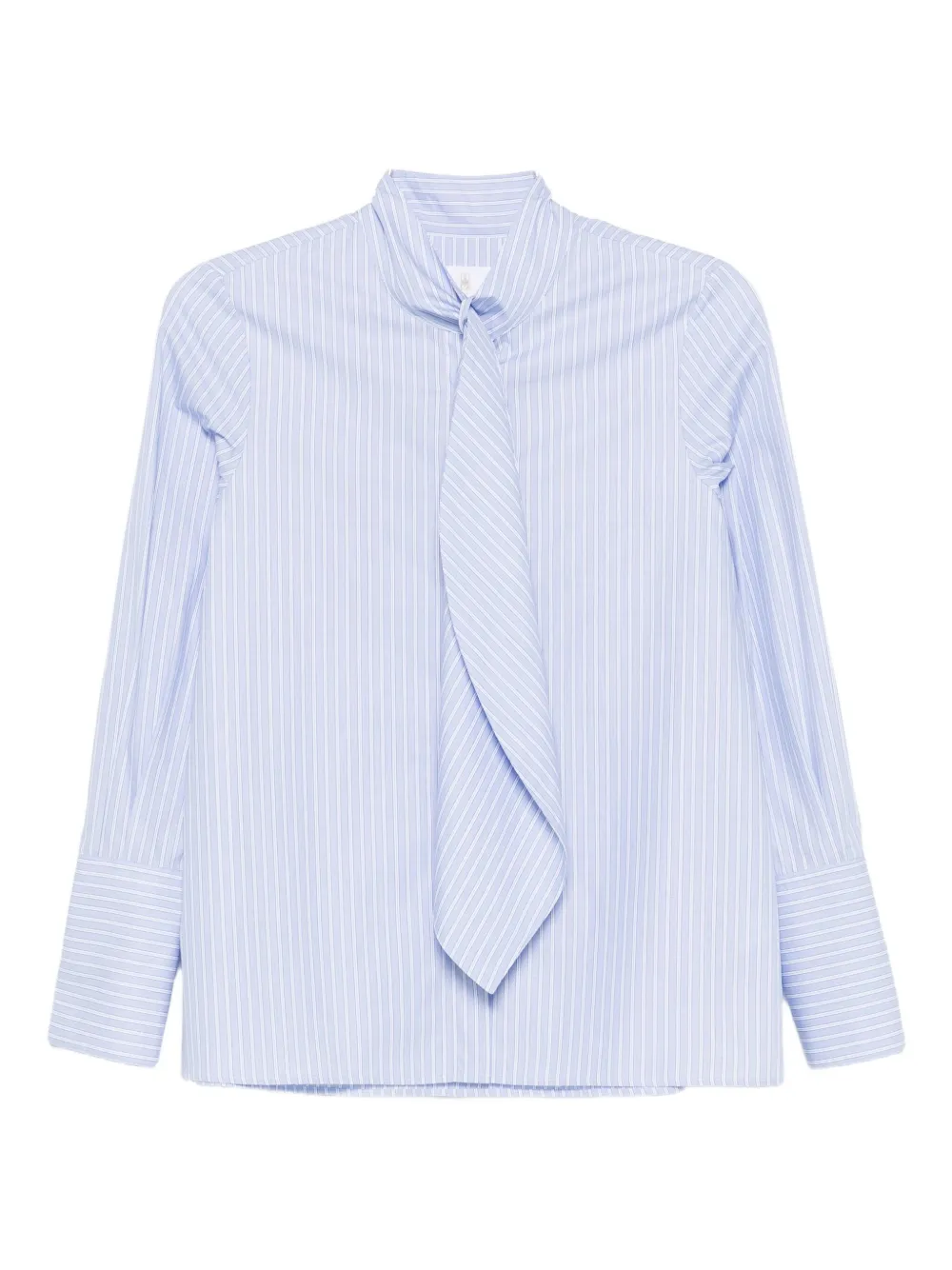 Рубашка в полоску с завязкой на шее TRAME AUREE, синий 
Рубашка в полоску с завязкой на шее TRAME AUREE, синий