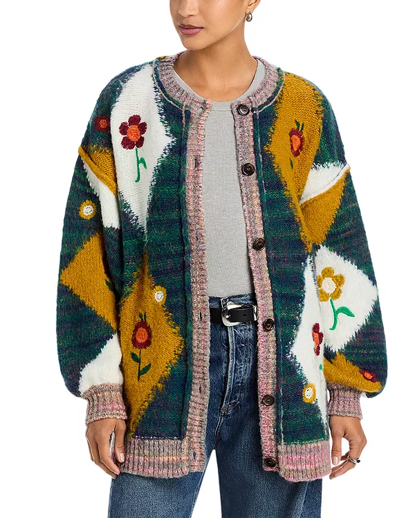 Кардиган с лепестками цветов Free People, зеленый
Кардиган с лепестками цветов Free People, зеленый