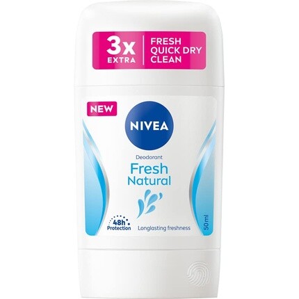 Дезодорант-стик 72H Fresh Natural 50мл, Nivea
Дезодорант-стик 72H Fresh Natural 50мл, Nivea