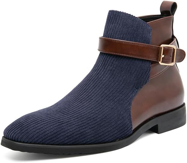 Мужские ботинки-челси Hhhchpm с модным заостренным носком, пряжкой, деловые, формальные, винтажные высокие ботинки для офиса, свадьбы, вечеринки, классические кожаные туфли большого размера, синий
Мужские ботинки-челси Hhhchpm с модным заостренным носком, пряжкой, деловые, формальные, винтажные высокие ботинки для офиса, свадьбы, вечеринки, классические кожаные туфли большого размера, синий