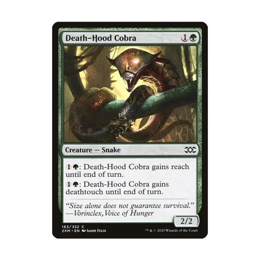 CCG Кобра С Капюшоном Смерти (C) (Фольга), MTG - Double Masters
CCG Кобра С Капюшоном Смерти (C) (Фольга), MTG - Double Masters