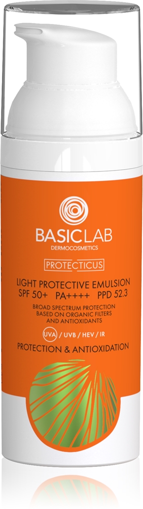 Dermocosmetics protectionus ультралегкая защитная эмульсия spf 50+ Basiclab, 50 мл
Dermocosmetics protectionus ультралегкая защитная эмульсия spf 50+ Basiclab, 50 мл