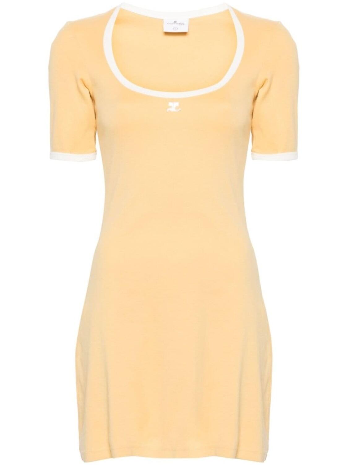Courrèges Holistic cotton minidress, желтый
Courrèges Holistic cotton minidress, желтый