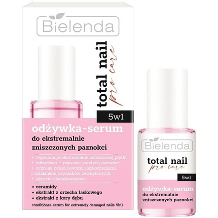 Total Nail Pro Care 5in1 Кондиционер-сыворотка для очень поврежденных ногтей 10 мл Bielenda
Total Nail Pro Care 5in1 Кондиционер-сыворотка для очень поврежденных ногтей 10 мл Bielenda