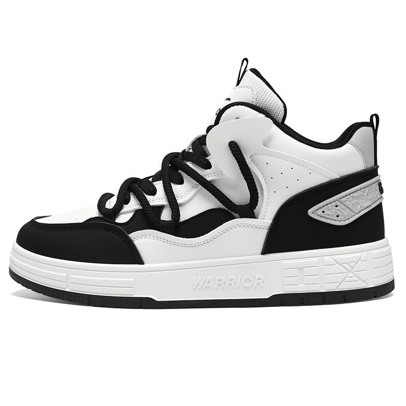 Термостойкие устойчивые к истиранию легкие дышащие увеличивающие рост низкие кроссовки для скейтбординга Unisex WARRIOR, черный белый (mid-top)
Термостойкие устойчивые к истиранию легкие дышащие увеличивающие рост низкие кроссовки для скейтбординга Unisex WARRIOR, черный белый (mid-top)