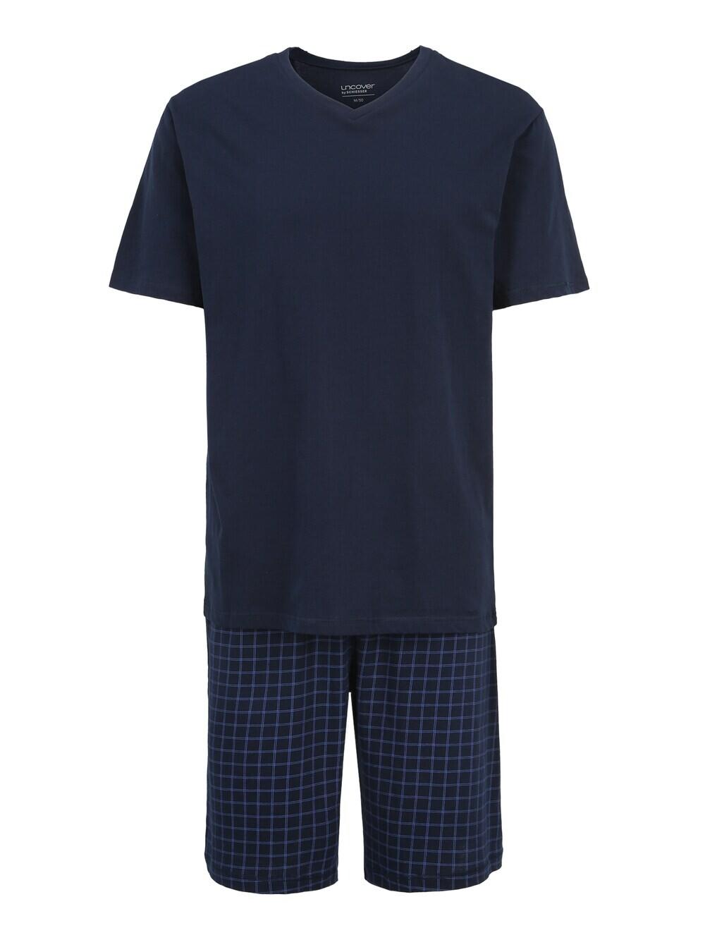 Короткая пижама Uncover By Schiesser, синий/ночь-синий
Короткая пижама Uncover By Schiesser, синий/ночь-синий