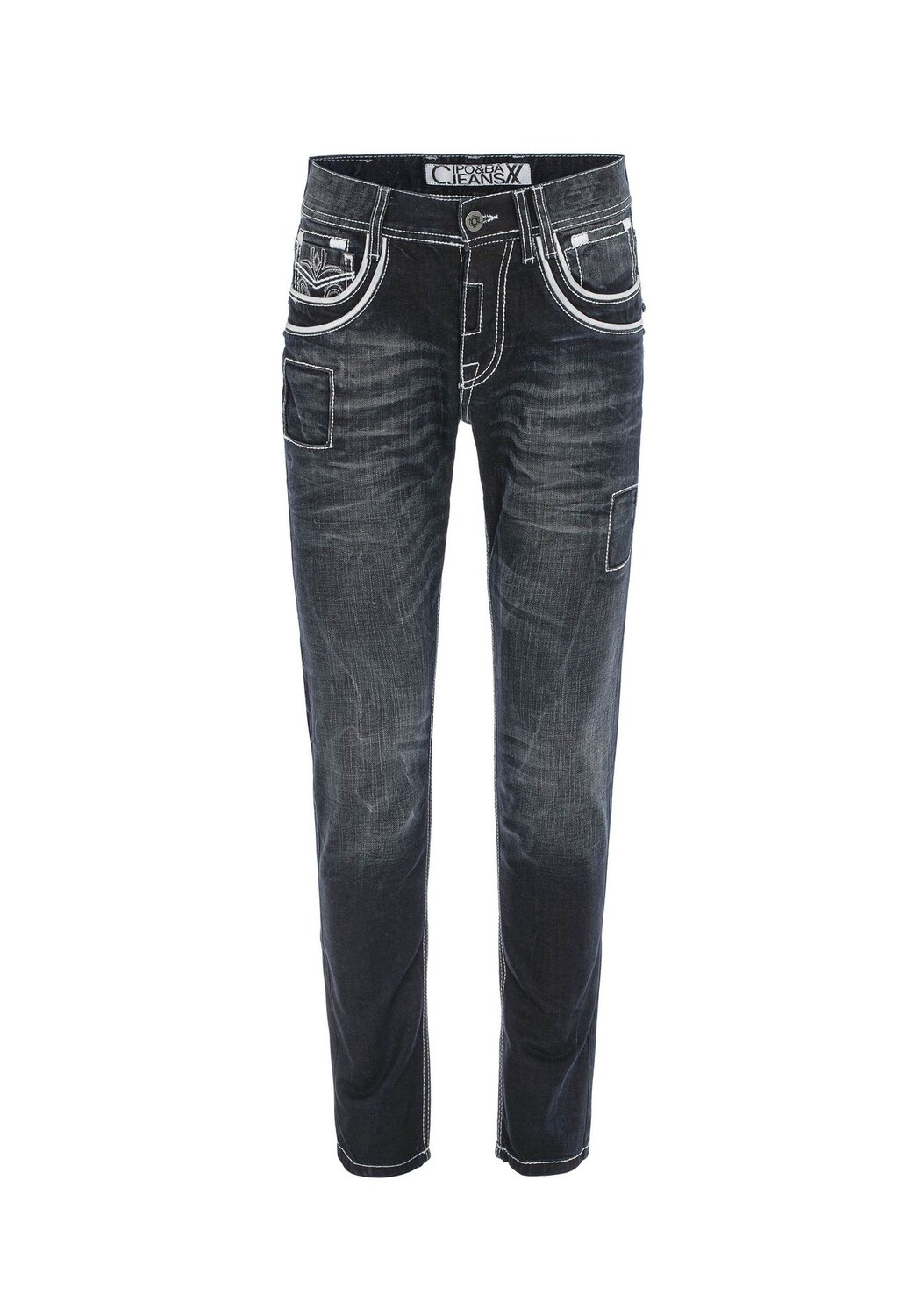 Джинсы со специальными декоративными швами CIPO & BAXX, цвет Darkblue 
Джинсы со специальными декоративными швами CIPO & BAXX, цвет Darkblue