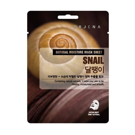 Регенерирующая тканевая маска со слизью улитки, 23 мл Orjena 
Регенерирующая тканевая маска со слизью улитки, 23 мл Orjena