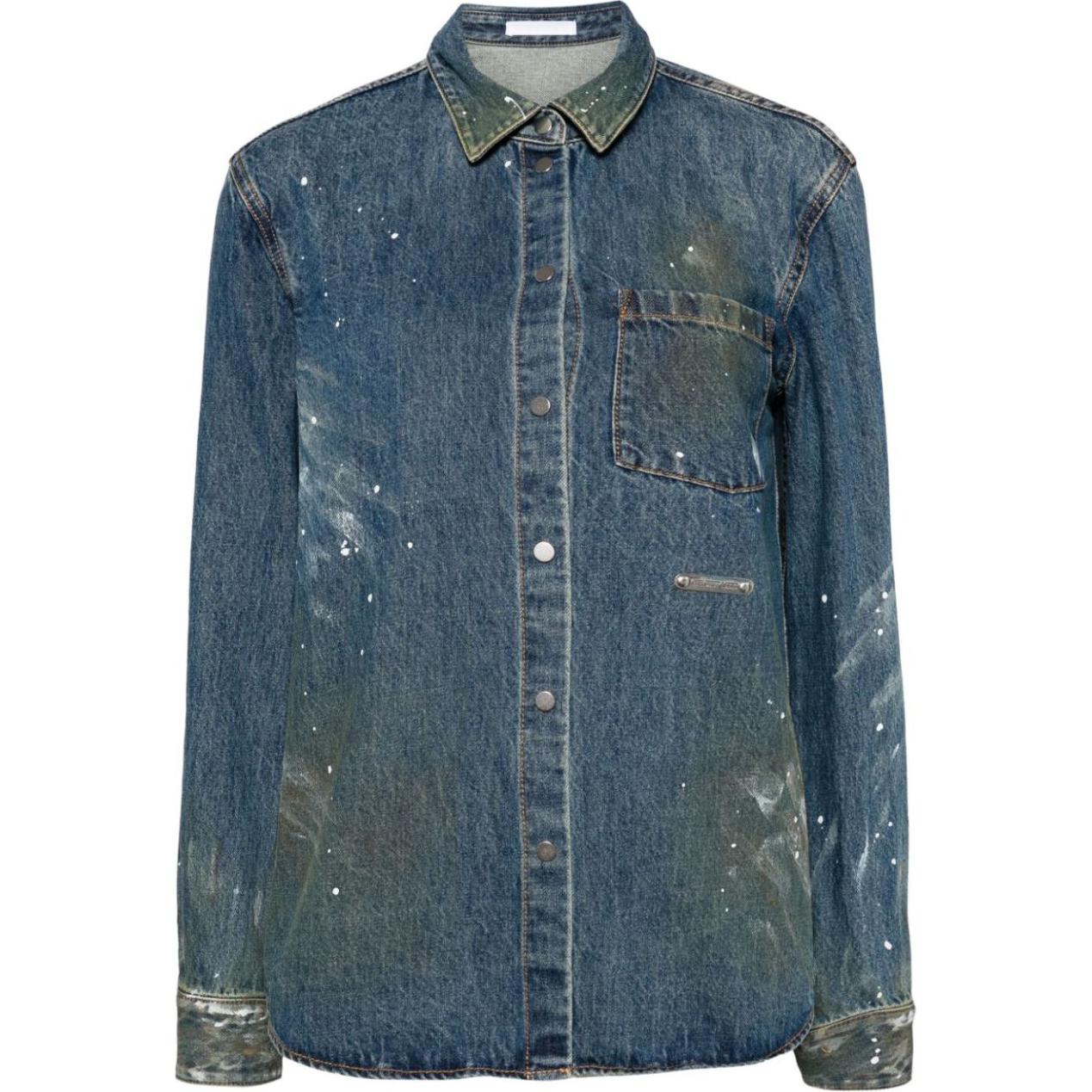 Расписная джинсовая рубашка Helmut Lang, indigo
Расписная джинсовая рубашка Helmut Lang, indigo
