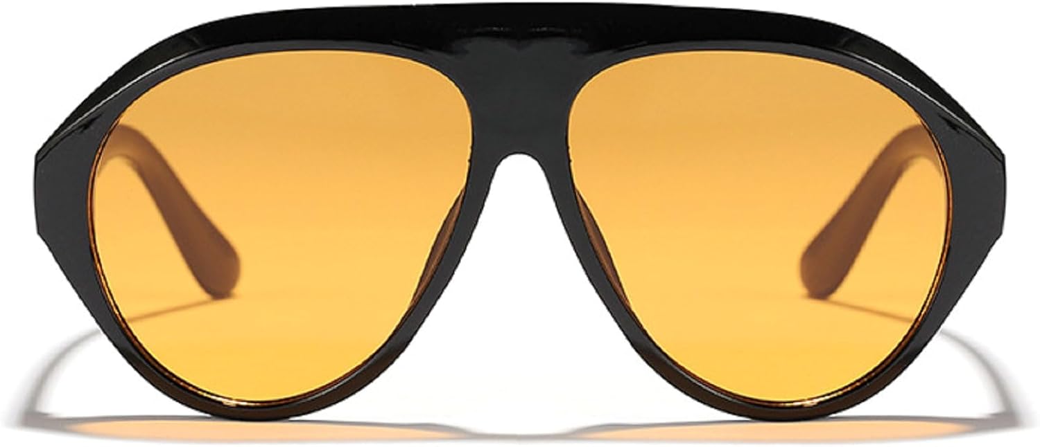 Роскошные солнцезащитные очки-пилот большого размера для женщин, популярные зеленые и желтые панк-очки, мужские солнцезащитные очки в крупной оправе, трендовые очки с защитой от УФ-излучения UV400 mincl, Black Yellow
Роскошные солнцезащитные очки-пилот большого размера для женщин, популярные зеленые и желтые панк-очки, мужские солнцезащитные очки в крупной оправе, трендовые очки с защитой от УФ-излучения UV400 mincl, Black Yellow