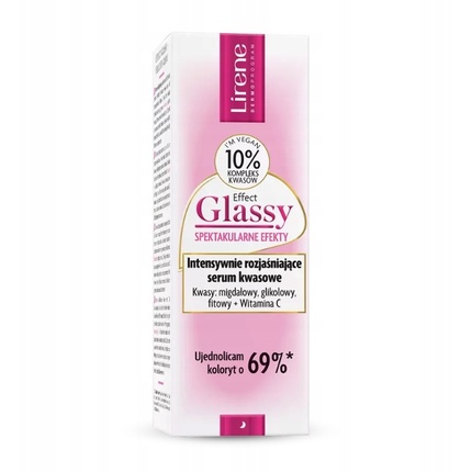 Effect Glassy Интенсивно осветляющая кислотная сыворотка, 30 мл Lirene
Effect Glassy Интенсивно осветляющая кислотная сыворотка, 30 мл Lirene