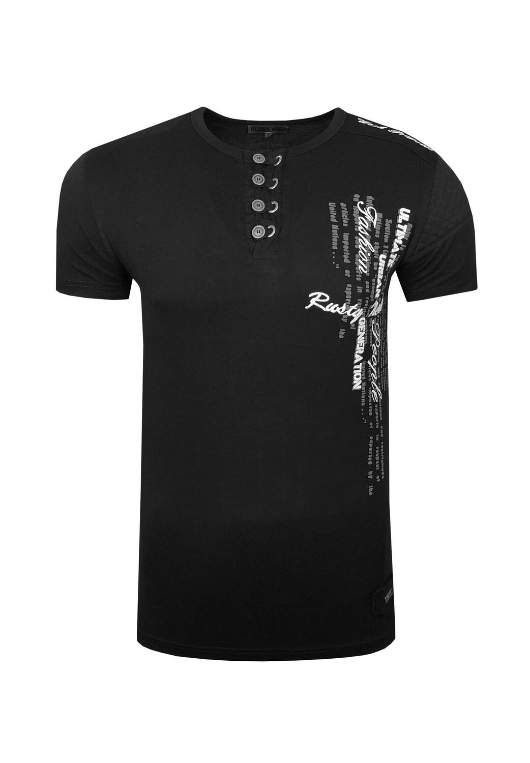 Футболка с шикарной планкой на пуговицах RUSTY NEAL, черный
Футболка с шикарной планкой на пуговицах RUSTY NEAL, черный