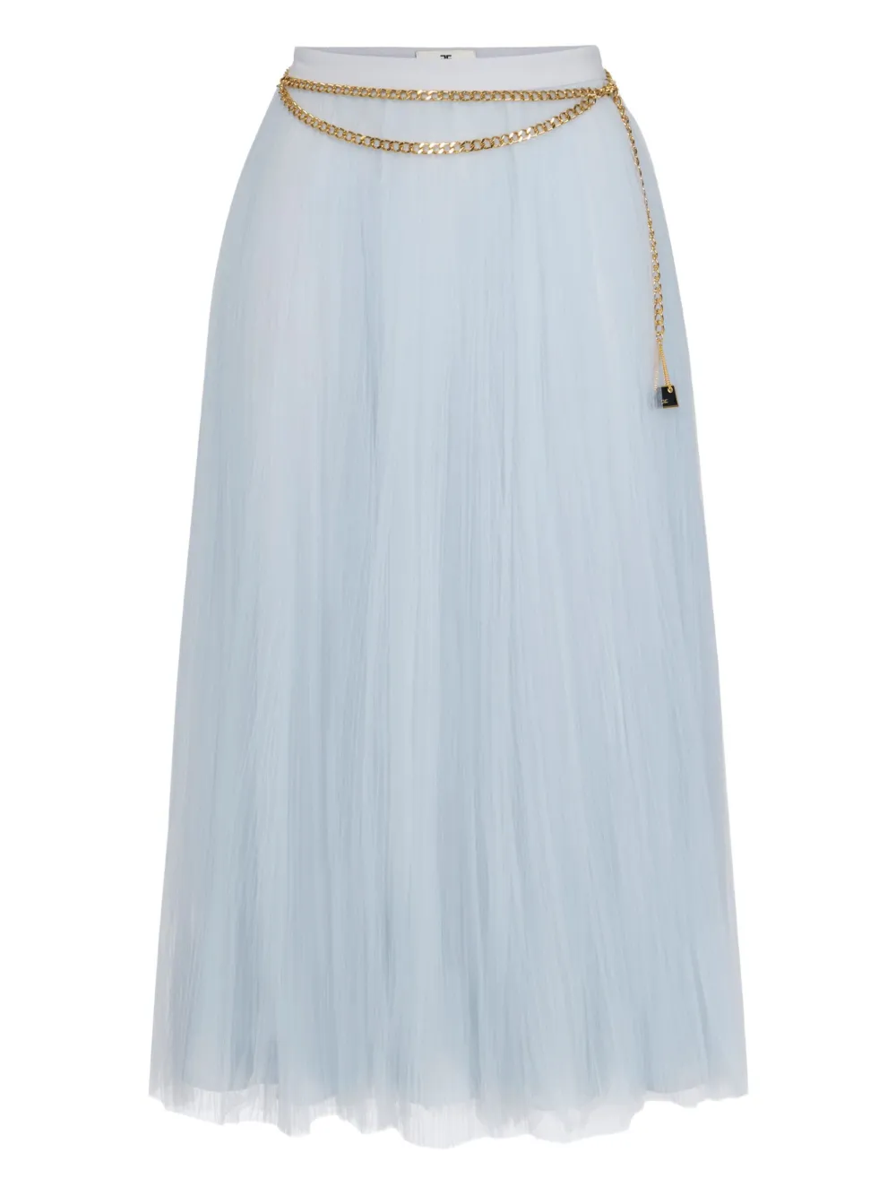 Плиссированная юбка миди с цепочкой Elisabetta Franchi, синий
Плиссированная юбка миди с цепочкой Elisabetta Franchi, синий