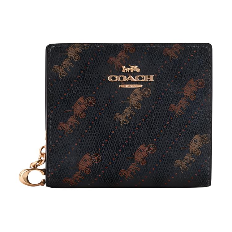 Кошелек Snap с покрытием из текстиля и гладкой кожаной кардхолдер, Coach для женщин в коричнево-черном цвете
Кошелек Snap с покрытием из текстиля и гладкой кожаной кардхолдер, Coach для женщин в коричнево-черном цвете