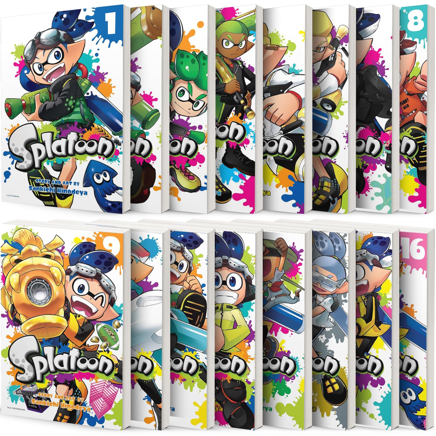 Splatoon Manga Set Vol.1-16 by Sankichi Hinodeya (Viz Media)
Splatoon Manga Set Vol.1-16 by Sankichi Hinodeya (Viz Media)