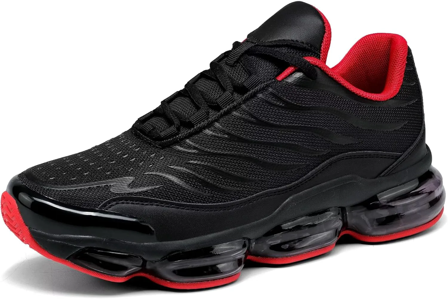 Мужские кроссовки для бега с амортизацией, противоскользящие, для тренировок, повседневной носки, баскетбольные кроссовки, модные теннисные спортивные кроссовки, фитнес и кросс-тренинг Srenket, черный/красный
Мужские кроссовки для бега с амортизацией, противоскользящие, для тренировок, повседневной носки, баскетбольные кроссовки, модные теннисные спортивные кроссовки, фитнес и кросс-тренинг Srenket, черный/красный