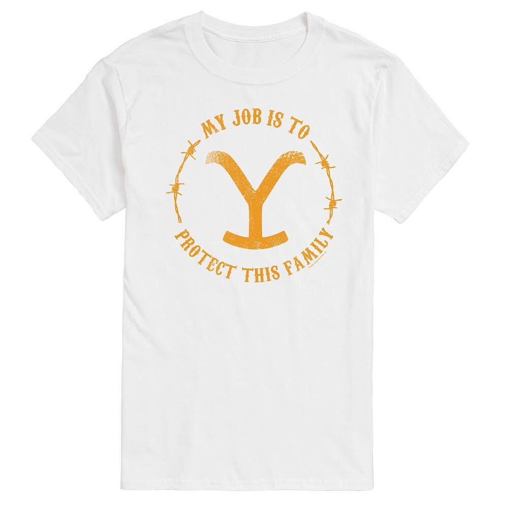 Мужская футболка с рисунком Yellowstone Protect This Family, белый
Мужская футболка с рисунком Yellowstone Protect This Family, белый