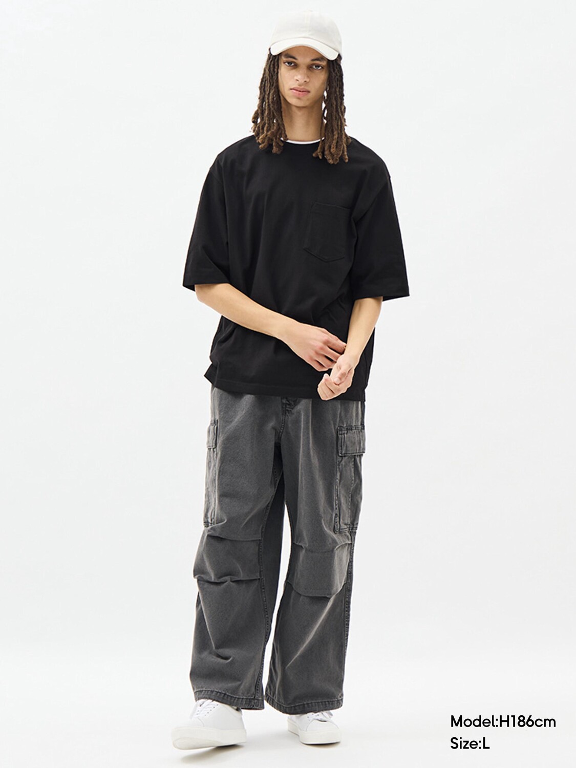 Джинсы мужские GU с большим карманом, темно-серый
Джинсы мужские GU с большим карманом, темно-серый