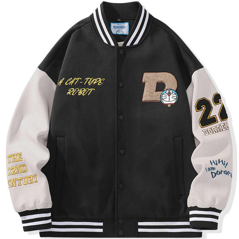 Бейсбольная куртка унисекс Doraemon, Темно-синий
Бейсбольная куртка унисекс Doraemon, Темно-синий