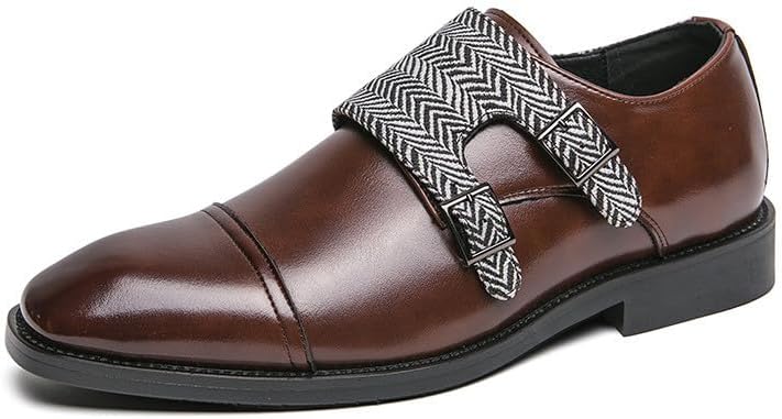 Мужские ретро-туфли Santimon из кожи с ремешком в елочку, слипоны с закрытым мысом для свадеб, вечеринок и деловых встреч, коричневый
Мужские ретро-туфли Santimon из кожи с ремешком в елочку, слипоны с закрытым мысом для свадеб, вечеринок и деловых встреч, коричневый