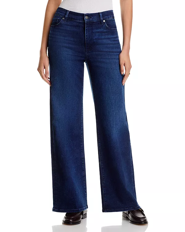 Узкие джинсы-палаццо с высокой посадкой в стиле Trick Frame, синий
Узкие джинсы-палаццо с высокой посадкой в стиле Trick Frame, синий