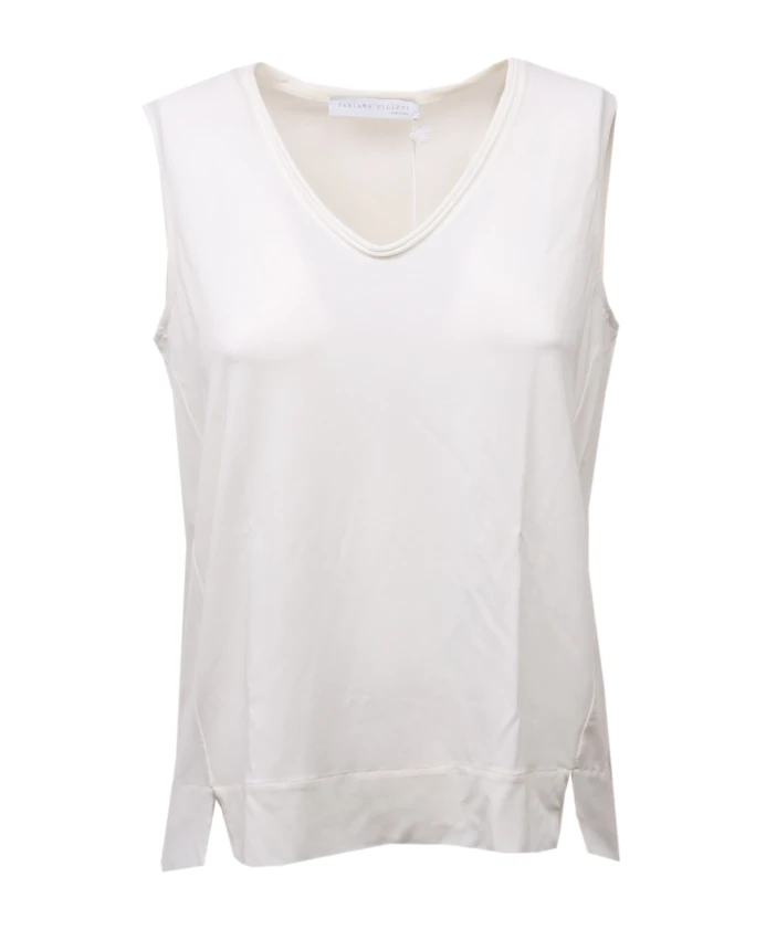 Белый топ без рукавов Fabiana Filippi, белый
Белый топ без рукавов Fabiana Filippi, белый