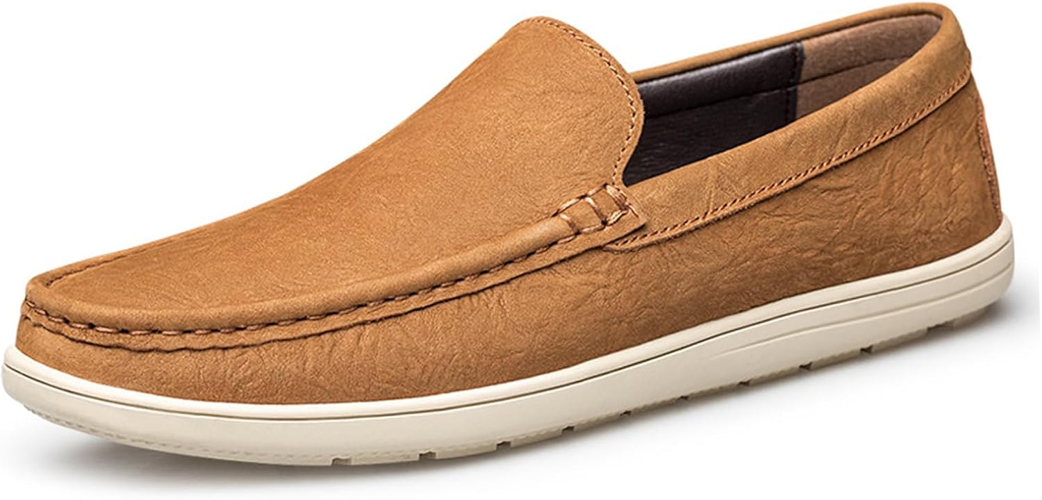 Мужские кожаные мягкие лоферы классические с круглым носком, удобные низкие с плоской подошвой, без шнурков, повседневные, офисные, для работы, путешествий и вождения Melgonmg, светло-коричневый
Мужские кожаные мягкие лоферы классические с круглым носком, удобные низкие с плоской подошвой, без шнурков, повседневные, офисные, для работы, путешествий и вождения Melgonmg, светло-коричневый