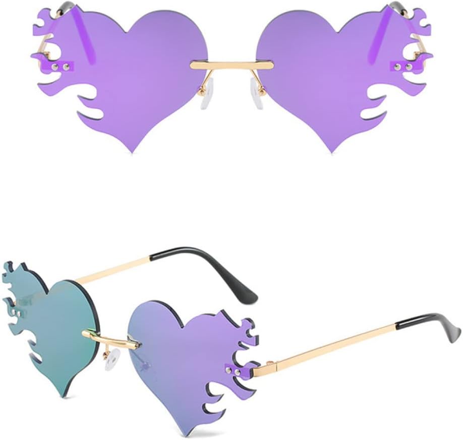 Женские солнцезащитные очки в стиле «Сердце и пламя» 2027 года, без оправы, с градиентным переходом цвета, защитой от УФ-излучения UV 400 и металлическим корпусом MTZJH, C3
Женские солнцезащитные очки в стиле «Сердце и пламя» 2027 года, без оправы, с градиентным переходом цвета, защитой от УФ-излучения UV 400 и металлическим корпусом MTZJH, C3