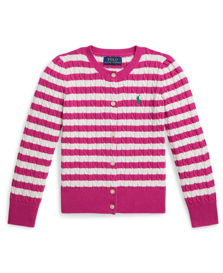 Детский кардиган в полоску с мини-косичкой, размеры 2T-6X Polo Ralph Lauren, Pink/White
Детский кардиган в полоску с мини-косичкой, размеры 2T-6X Polo Ralph Lauren, Pink/White