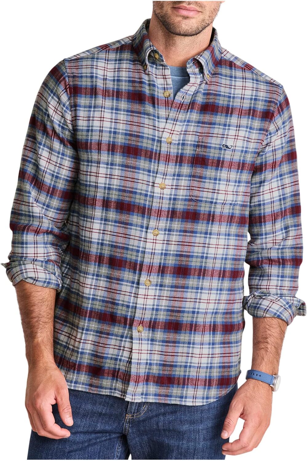 Мужская фланелевая рубашка Great Point Plaid V-yard Vineyard Vines, Crimson
Мужская фланелевая рубашка Great Point Plaid V-yard Vineyard Vines, Crimson